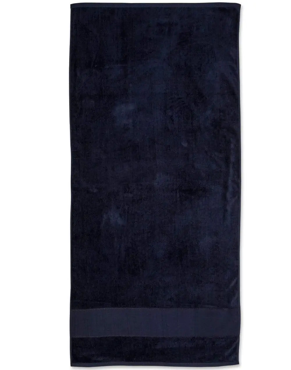 Terry Velour Beach Towel TW04A Work Wear Australian Industrial Wear 75cm x 150cm Navy